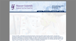 Desktop Screenshot of hausserscientific.com